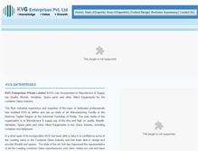 Tablet Screenshot of kvgindia.com